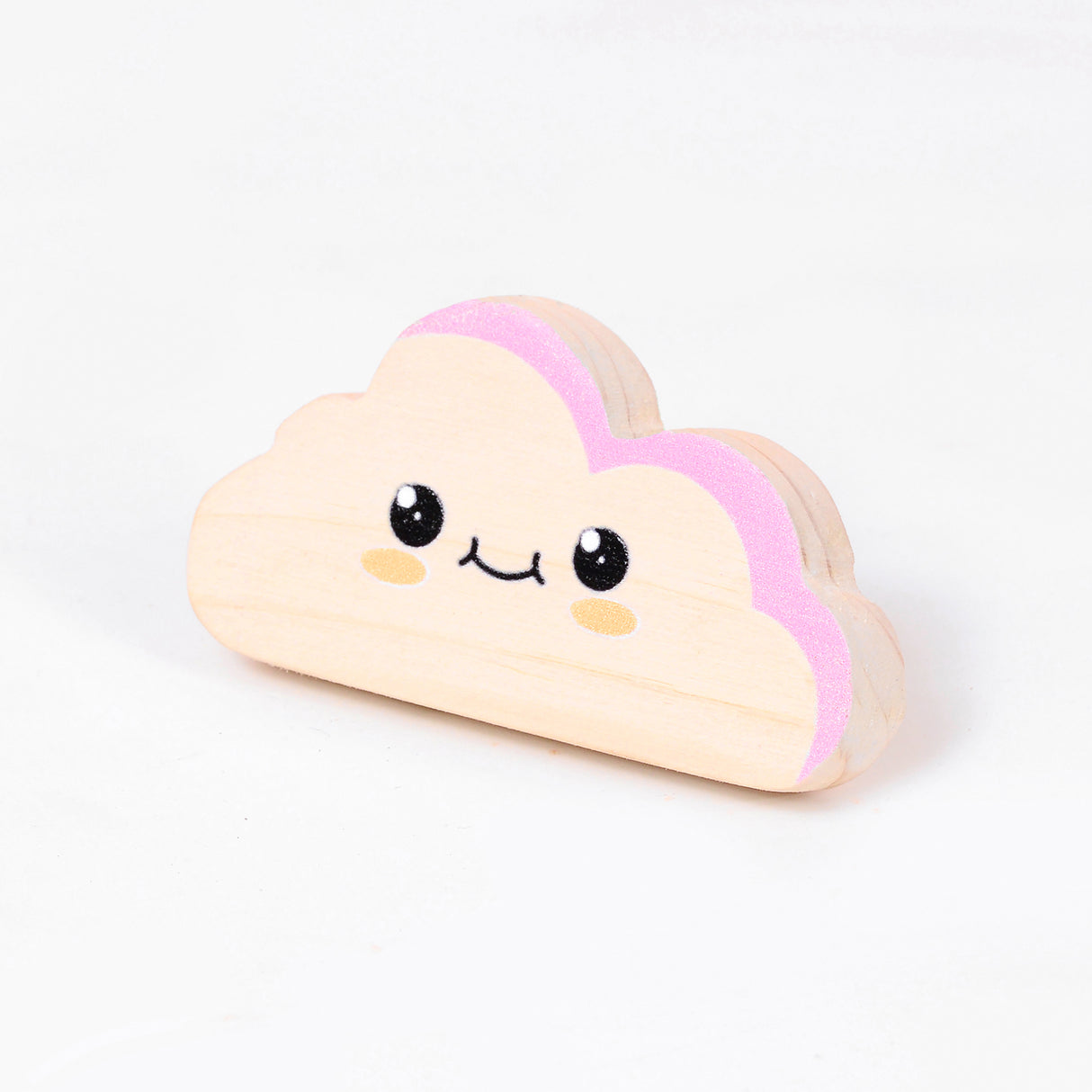 Pink Cloud Wooden / Drawer knob – Handcrafted Kids Room Hardware | Pinch of Pretty