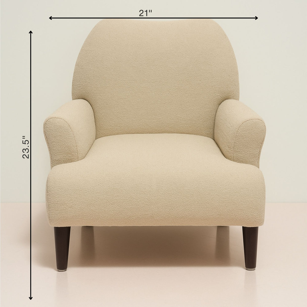 Contemporary Teddy Fabric Accent Chair | Pinch of Pretty