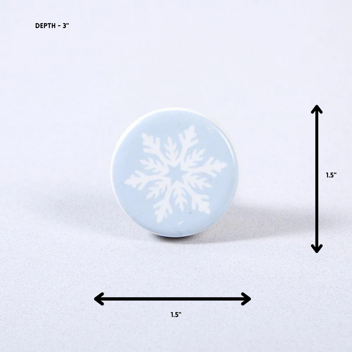 Snow Flake Ceramic Knob – Stylish Cupboard & Drawer Handle for Kids’ Room