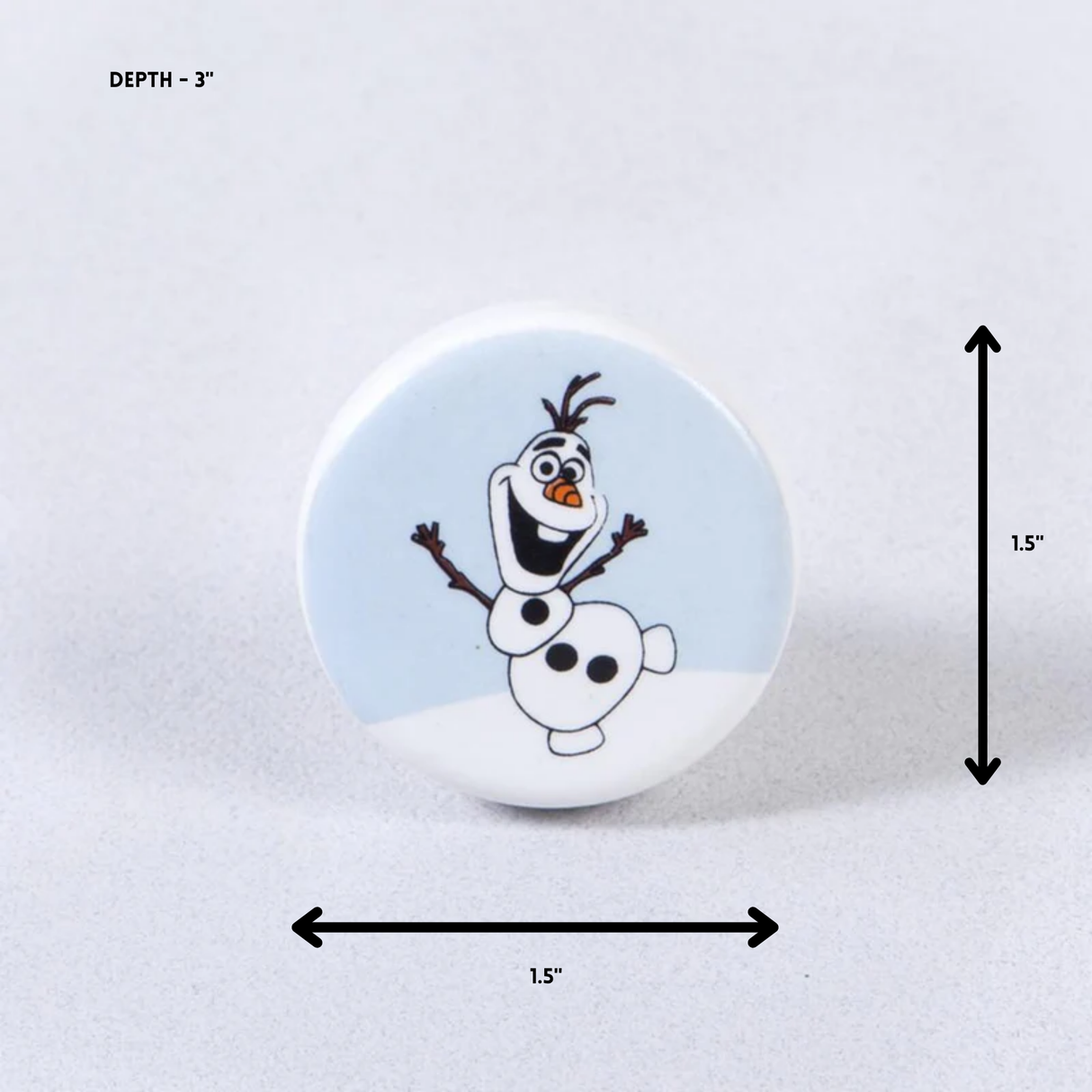 Snow Man Ceramic Knob – Stylish Cupboard & Drawer Handle for Kids’ Room