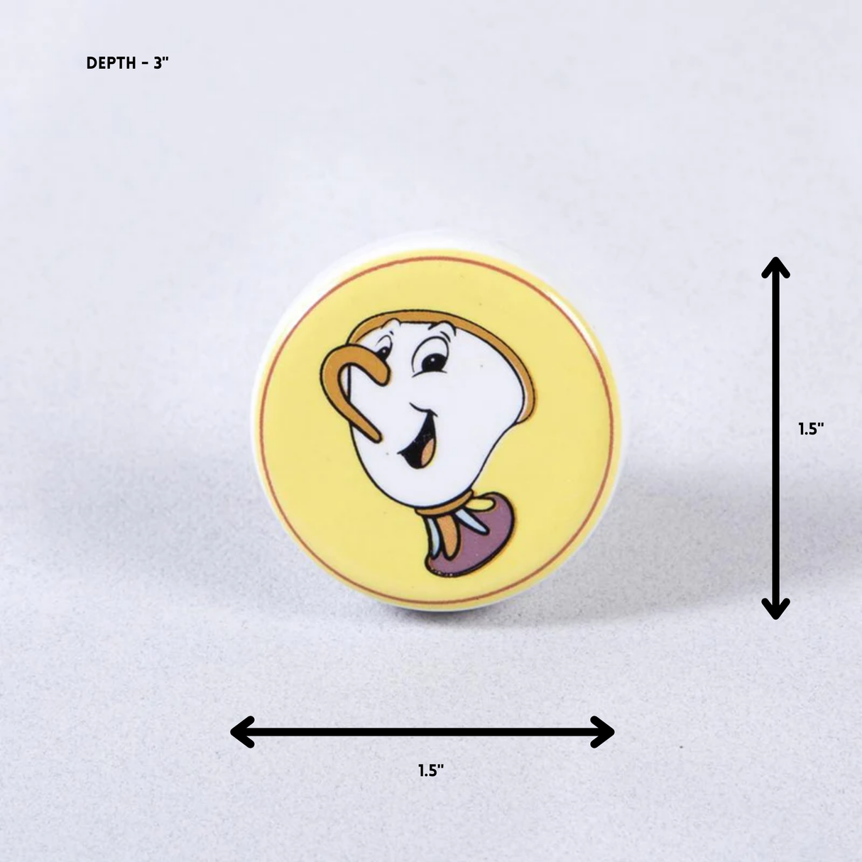 Mr. Cup Knob Ceramic Knob – Stylish Cupboard & Drawer Handle for Kids’ Room