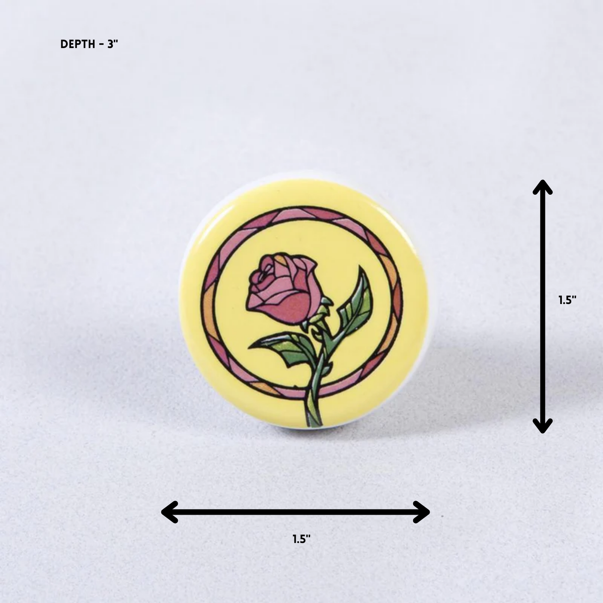 Rose Knob Ceramic Knob – Stylish Cupboard & Drawer Handle for Kids’ Room