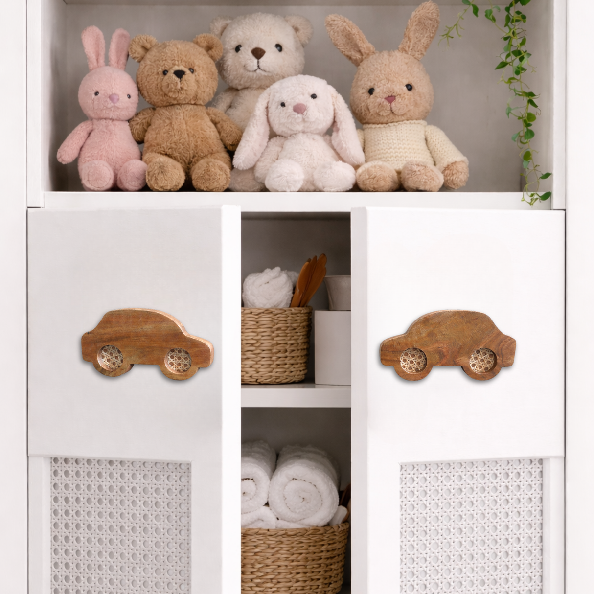 Car Cane Cupboard Handles / Drawer – Handcrafted Kids Room Hardware | Pinch of Pretty