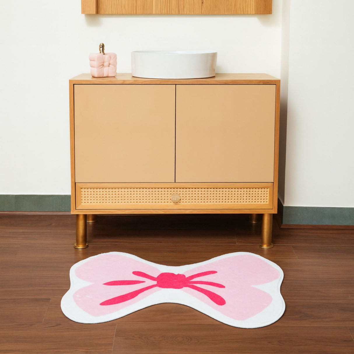 Pretty Pink Bow Kids Rug – Cute Bow-Themed Play Mat | Pinch of Pretty