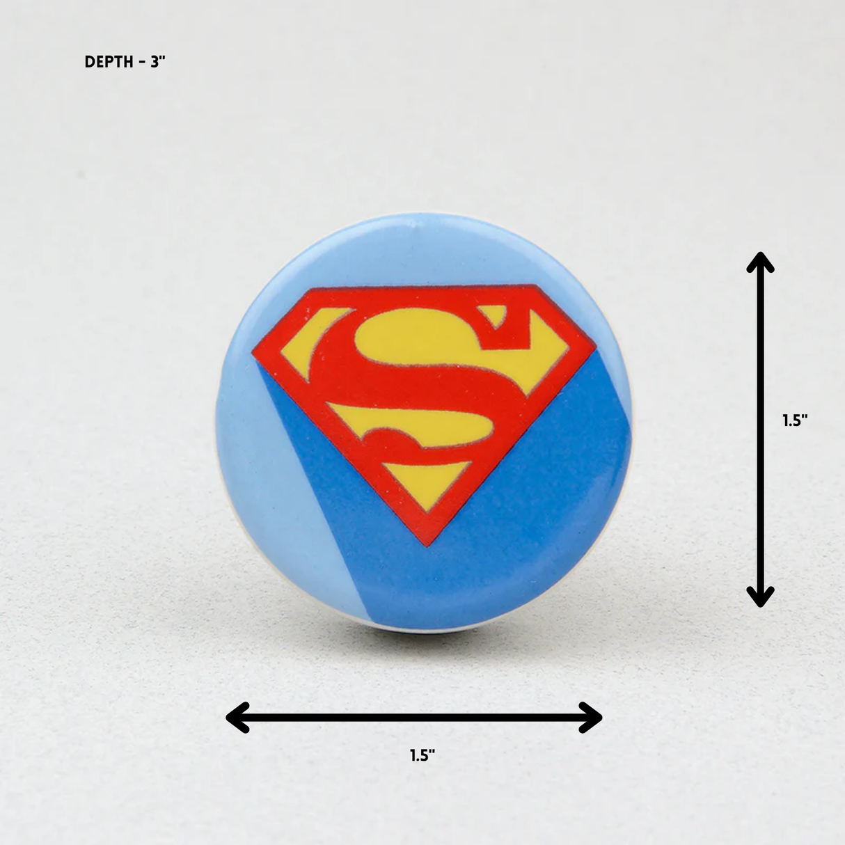 Superman Ceramic Knob – Stylish Cupboard & Drawer Handle for Kids’ Room