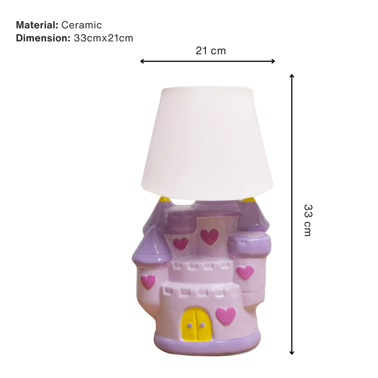 Princess Castle Ceramic Table Lamp | Pinch of Pretty