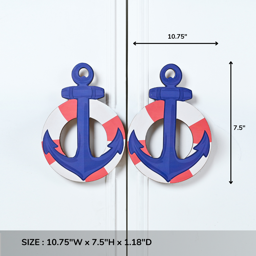 Anchor Wooden Cupboard Handle / Drawer – Handcrafted Kids Room Hardware | Pinch of Pretty