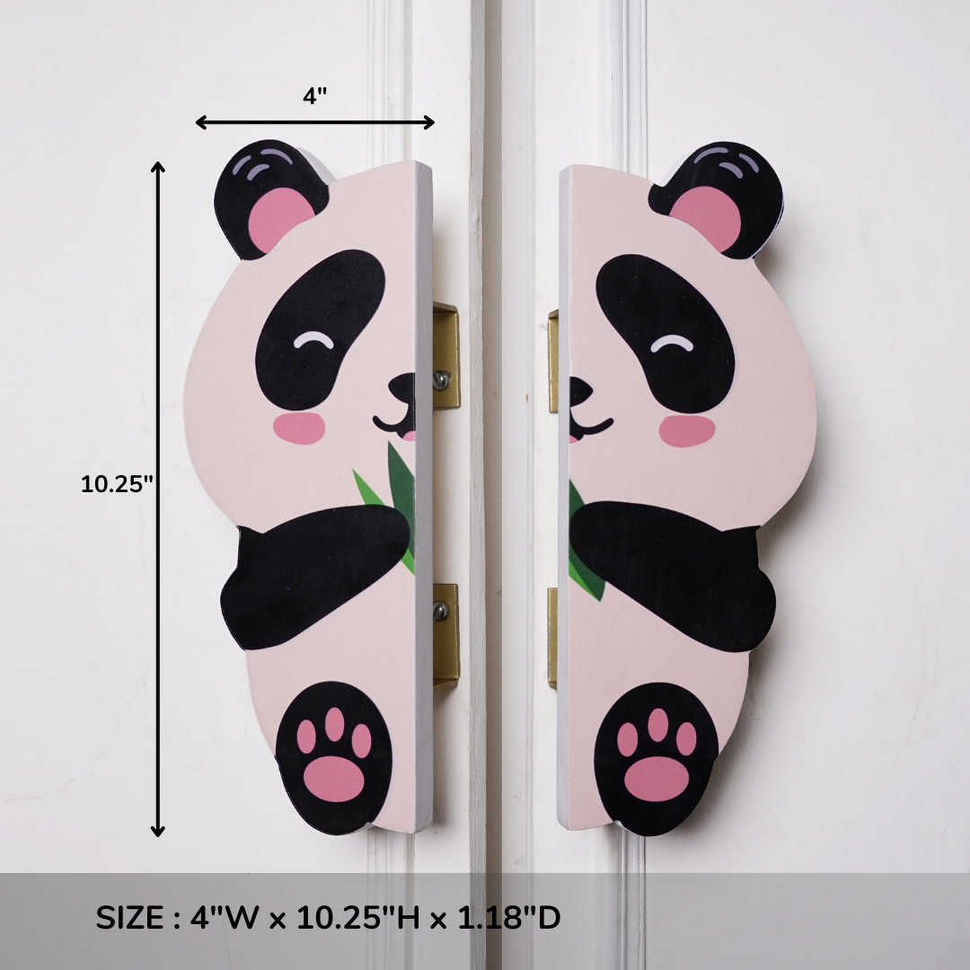 Panda Wooden Cupboard Handle / Drawer – Handcrafted Kids Room Hardware | Pinch of Pretty