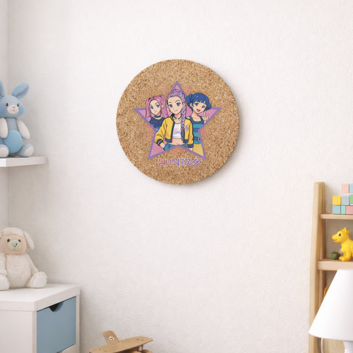 HUNTRXX Anime Pop Circular Cork Board