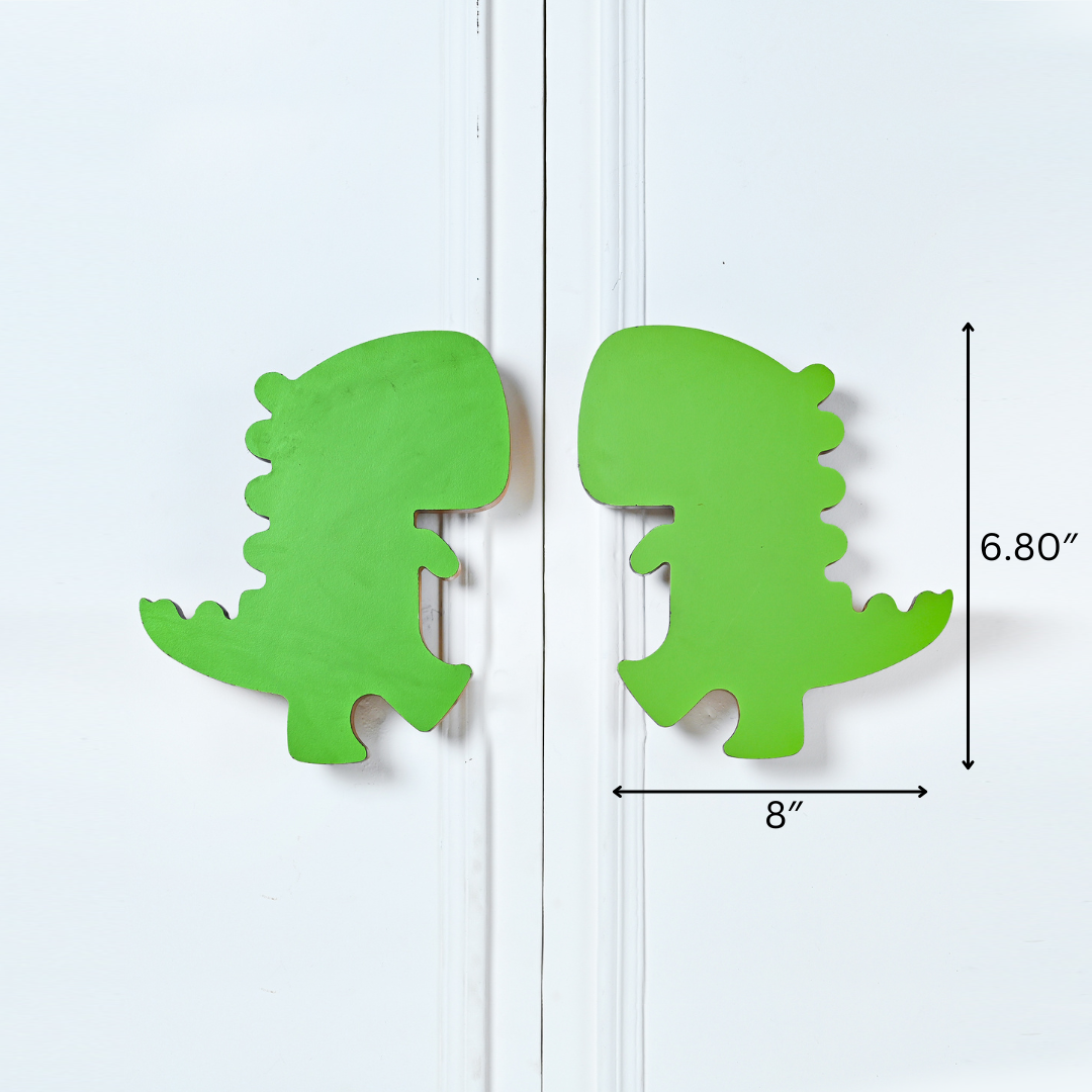 Dino Wooden Cupboard Handle / Drawer – Handcrafted Kids Room Hardware | Pinch of Pretty