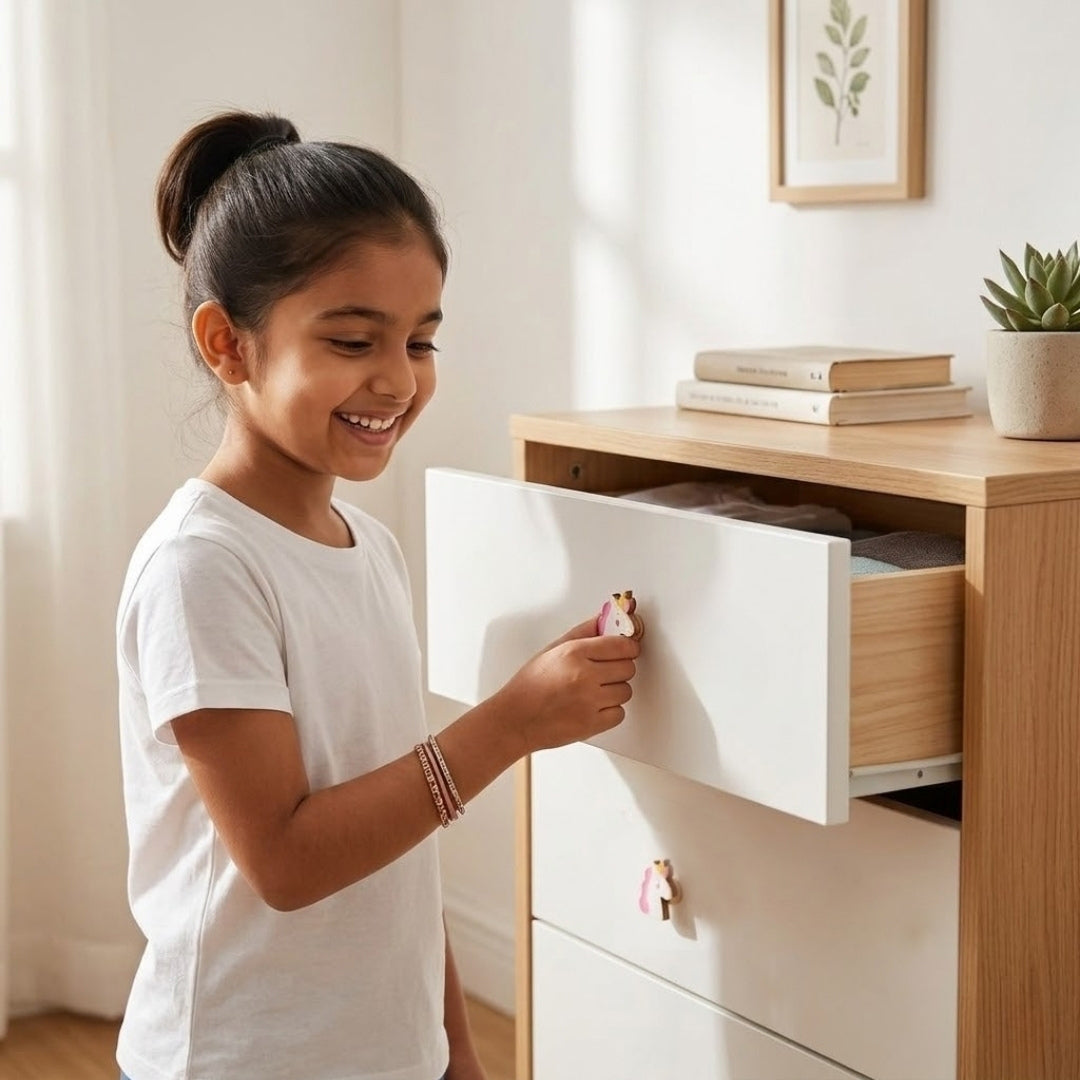Pink Unicorn Wooden / Drawer Knob– Handcrafted Kids Room Hardware | Pinch of Pretty