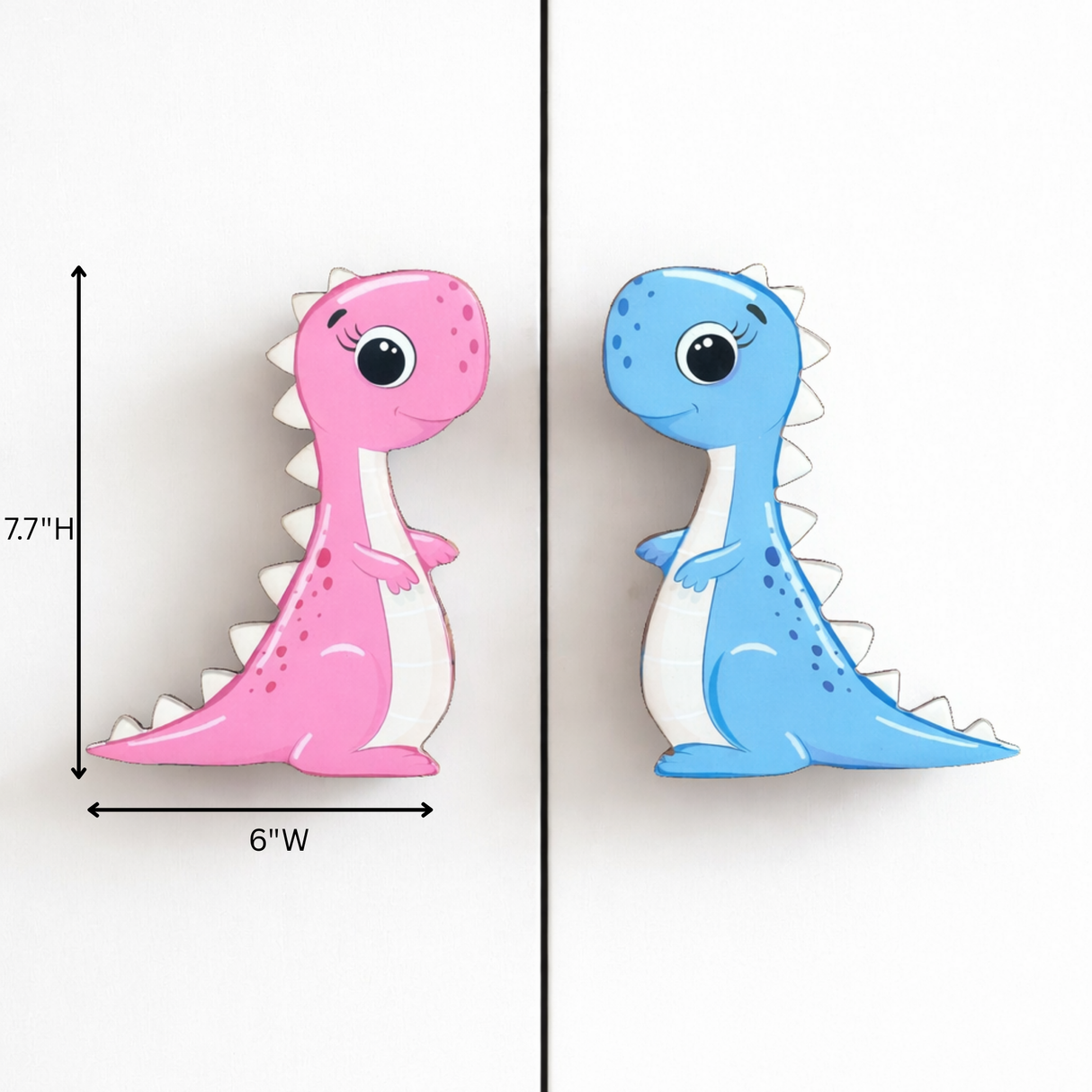 Couple Dino Wooden Cupboard / Drawer Handles for Kids