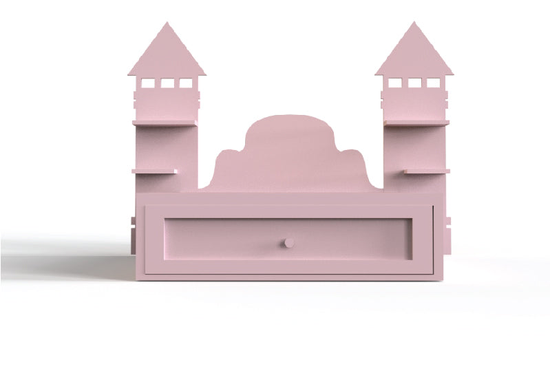 Princess Castle Bed with Storage Drawer