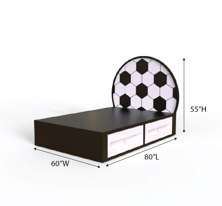 Goal Getter Soccer Bed with Storage Drawers