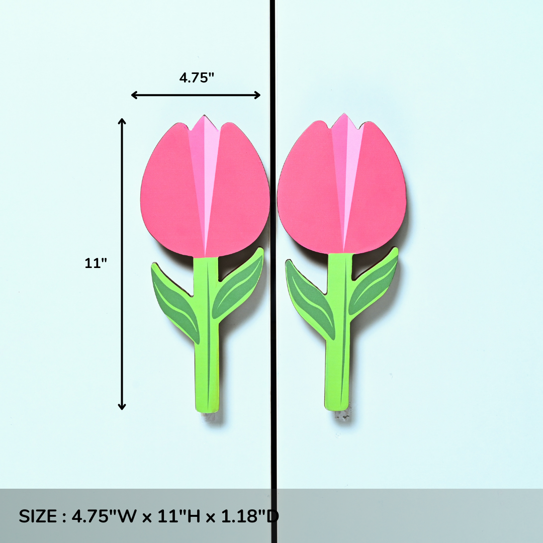 Tulip Wooden Cupboard Handle / Drawer– Handcrafted Kids Room Hardware | Pinch of Pretty