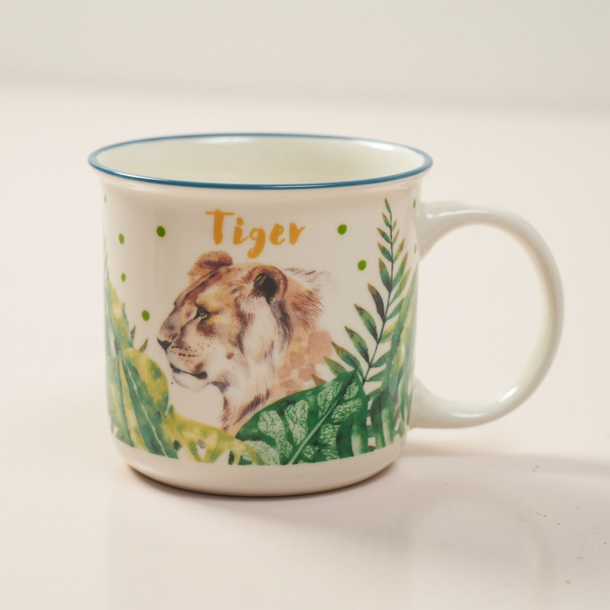 Lion Ceramic Mug– Handcrafted Wild Animal Kids Tableware | Pinch of Pretty