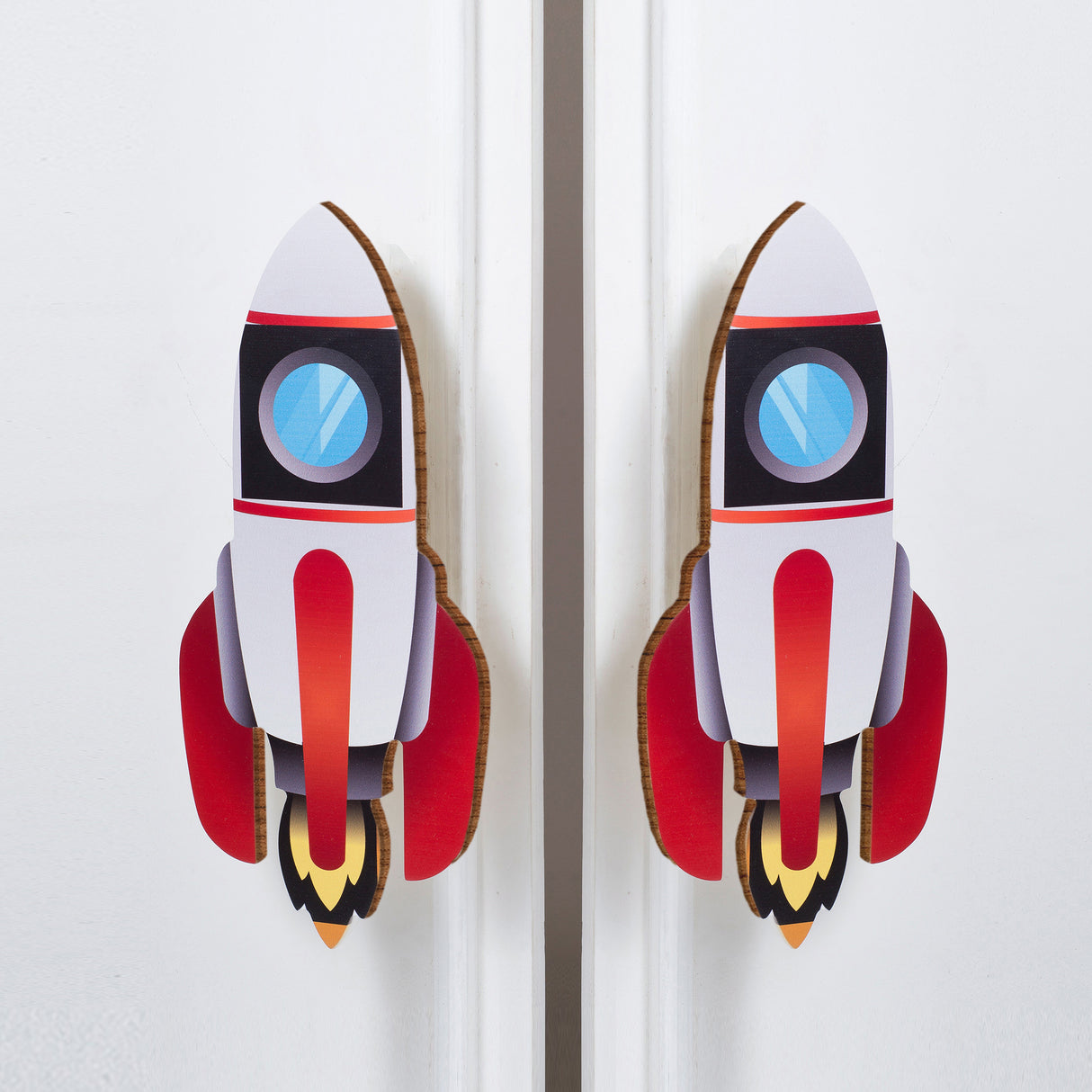 Rocket Wooden Cupboard Handle / Drawer – Handcrafted Kids Room Hardware | Pinch of Pretty