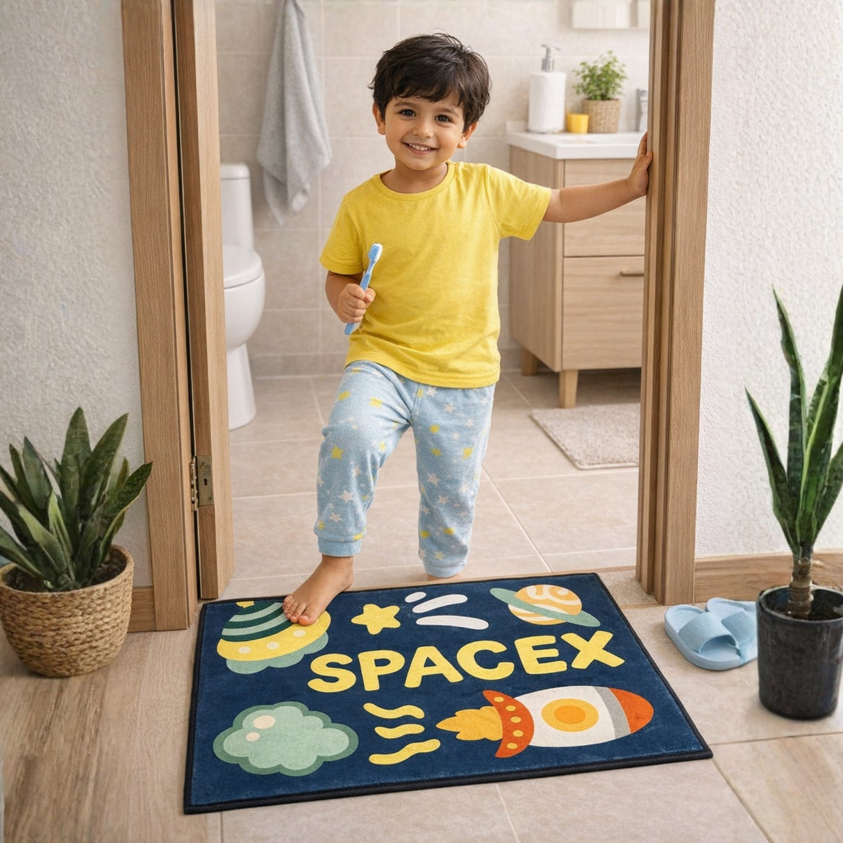 Space Explorer Kids Rug – Fun Galaxy Theme Play Mat | Pinch of Pretty