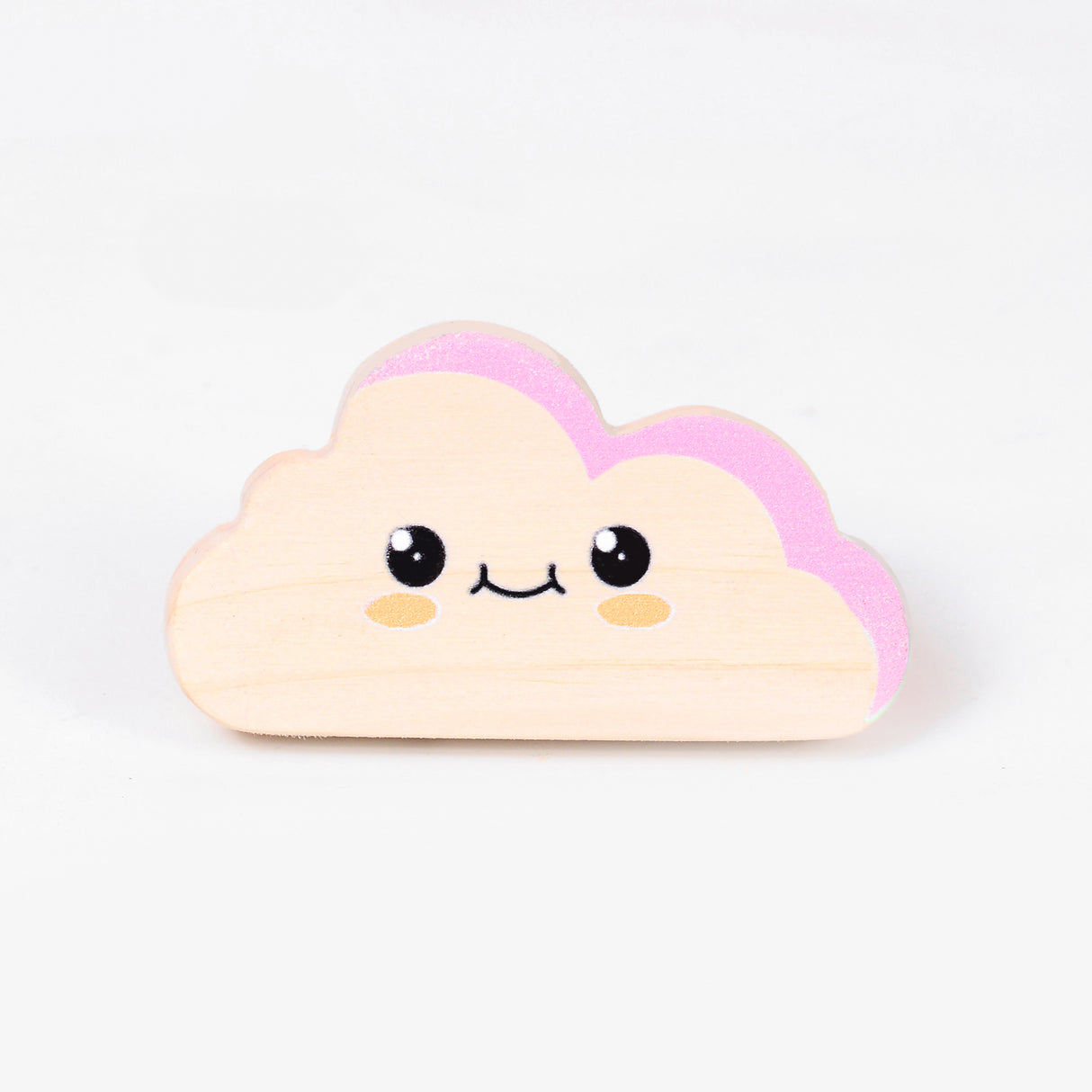 Pink Cloud Wooden / Drawer knob – Handcrafted Kids Room Hardware | Pinch of Pretty