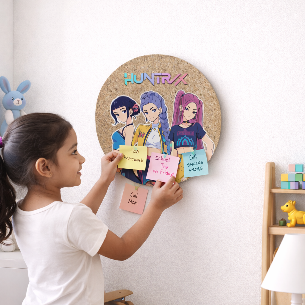 HUNTR/X Anime Cork Pin Board