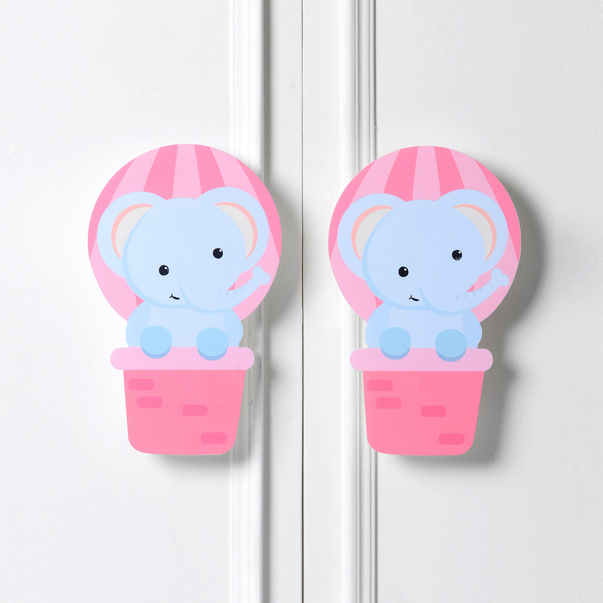 Hot Air Elephant Wooden Cupboard Handle / Drawer – Handcrafted Kids Room Hardware | Pinch of Pretty