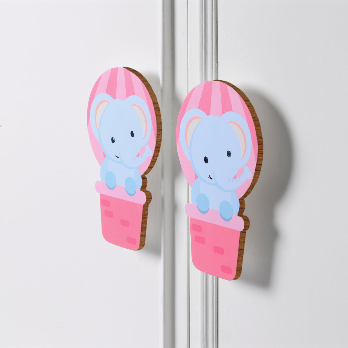 Hot Air Elephant Wooden Cupboard Handle / Drawer – Handcrafted Kids Room Hardware | Pinch of Pretty