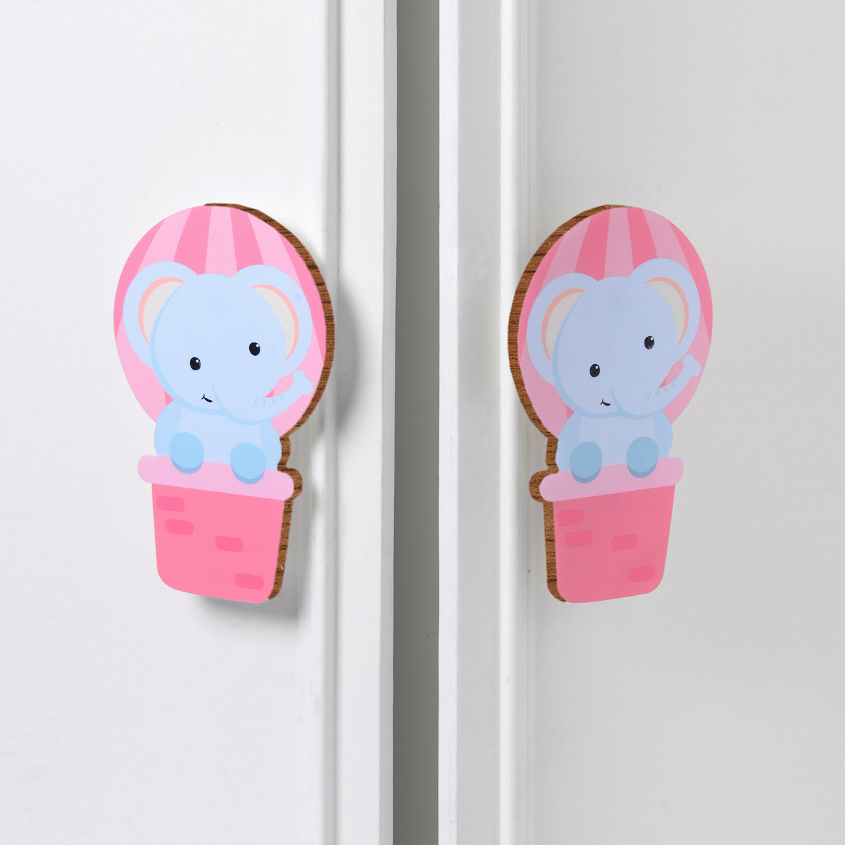Hot Air Elephant Wooden Cupboard Handle / Drawer – Handcrafted Kids Room Hardware | Pinch of Pretty