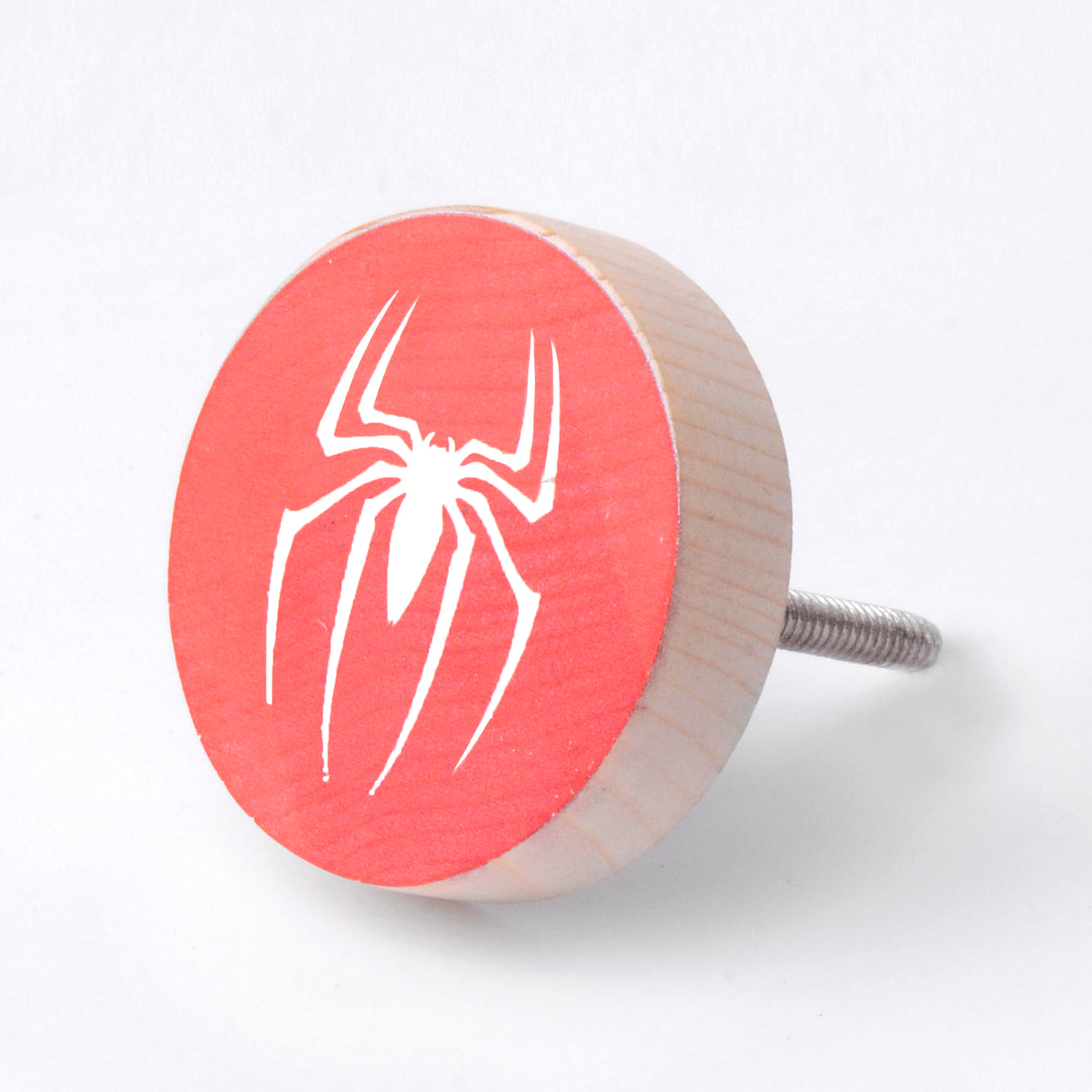 Spiderman Wooden / Drawer Knob – Handcrafted Kids Room Hardware | Pinch of Pretty