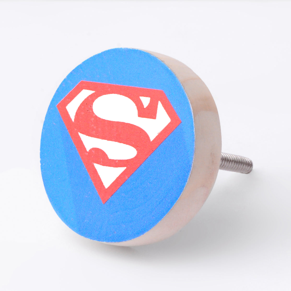 Superman Wooden / Drawer Knob – Handcrafted Kids Room Hardware | Pinch of Pretty