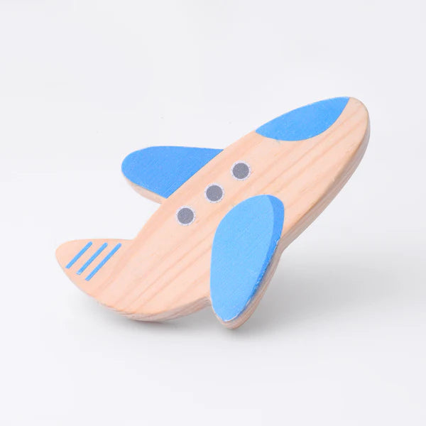 Pack of 5 Adorable Wooden Knobs ( Aeroplane, Ship, Red Car, Rocket , Train )