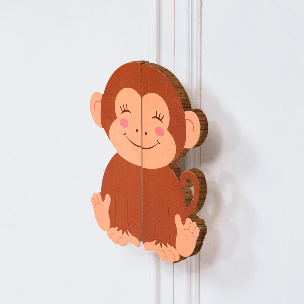 Monkey Wooden Cupboard Handle / Drawer – Handcrafted Kids Room Hardware | Pinch of Pretty