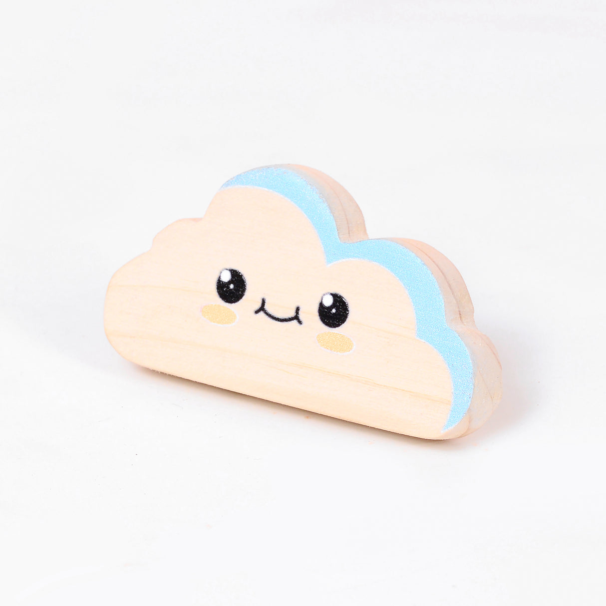 Blue Cloud Wooden/ Drawer knob – Handcrafted Kids Room Hardware | Pinch of Pretty