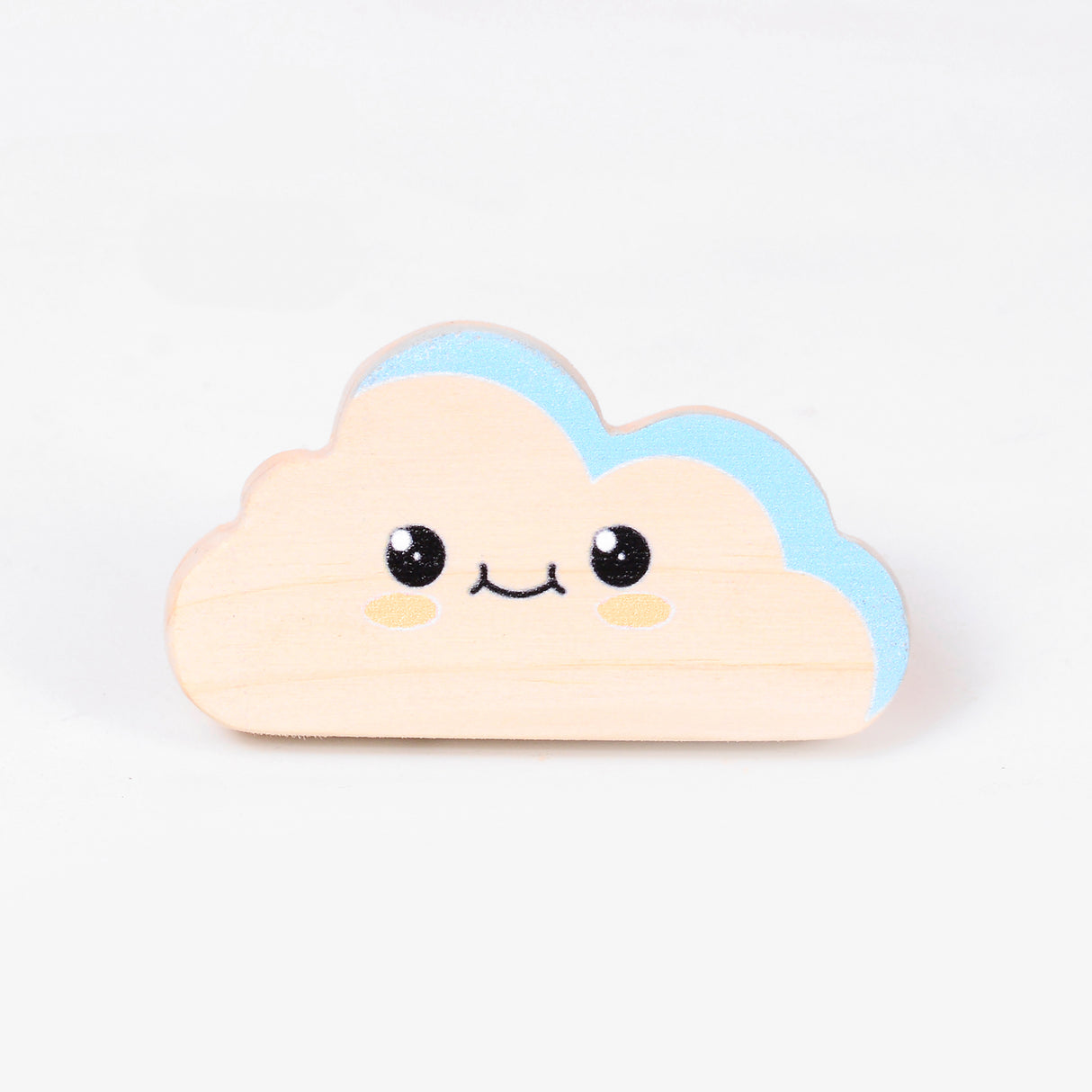Blue Cloud Wooden/ Drawer knob – Handcrafted Kids Room Hardware | Pinch of Pretty
