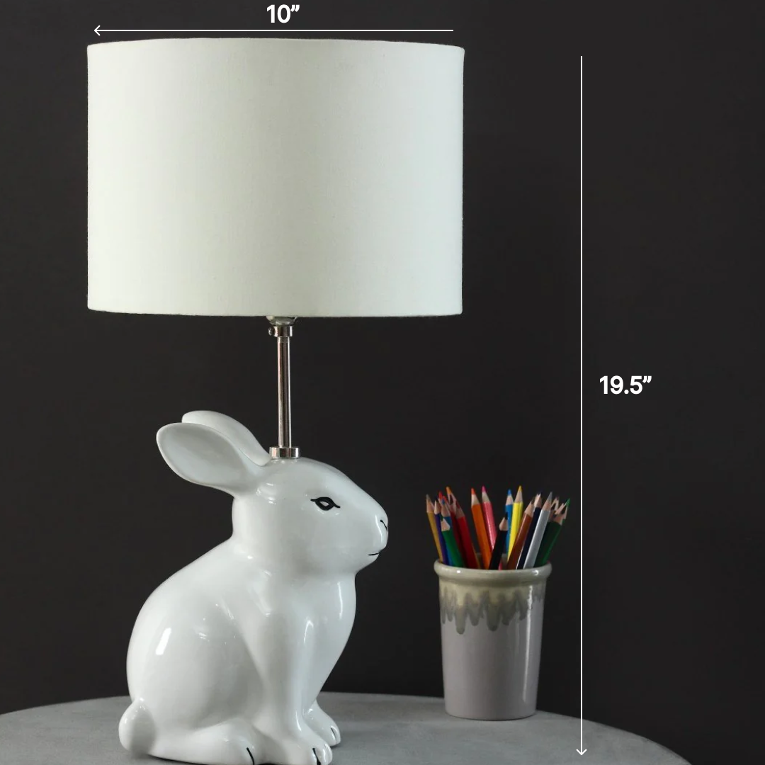 Snow ball rabbit lamp