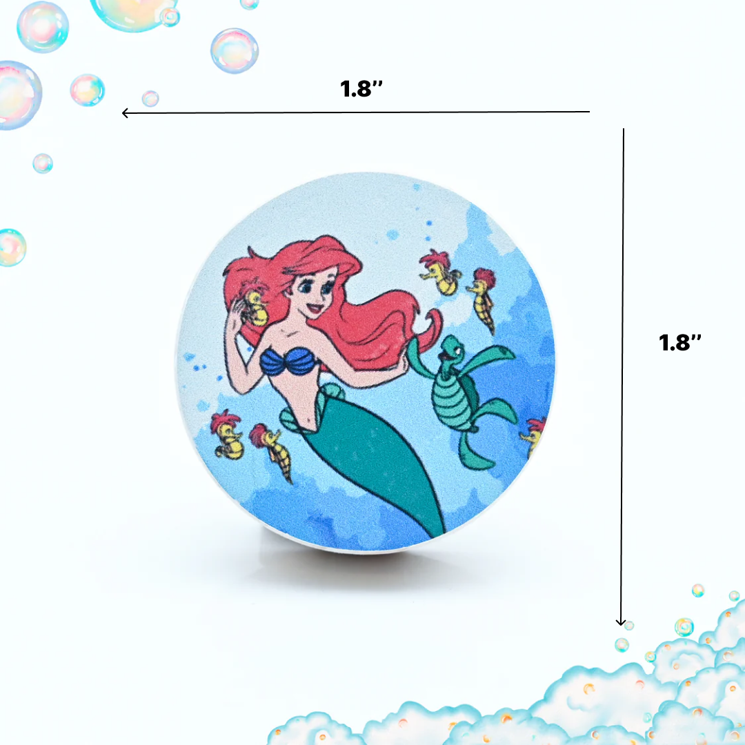 Ariel and Sea Creatures Themed Wooden / Drawer Knob– Handcrafted Kids Room Hardware | Pinch of Pretty