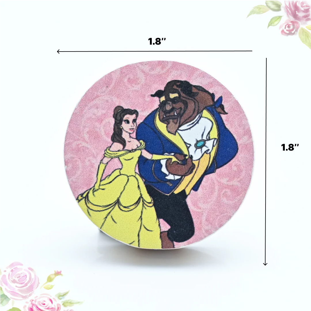 Belle and Beast Themed Wooden / Drawer Knob– Handcrafted Kids Room Hardware | Pinch of Pretty