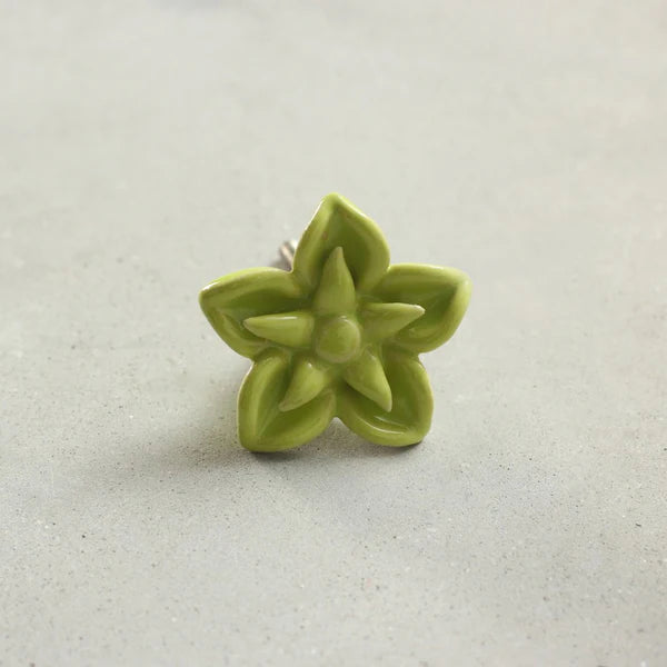 Special Combo Offer: Pack of 4 Cherry Blossom Flower Ceramic Knobs at the Price of 3