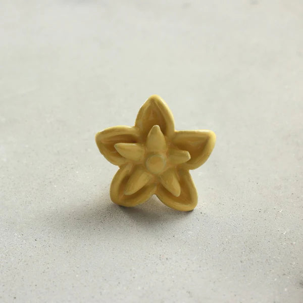 Special Combo Offer: Pack of 4 Cherry Blossom Flower Ceramic Knobs at the Price of 3