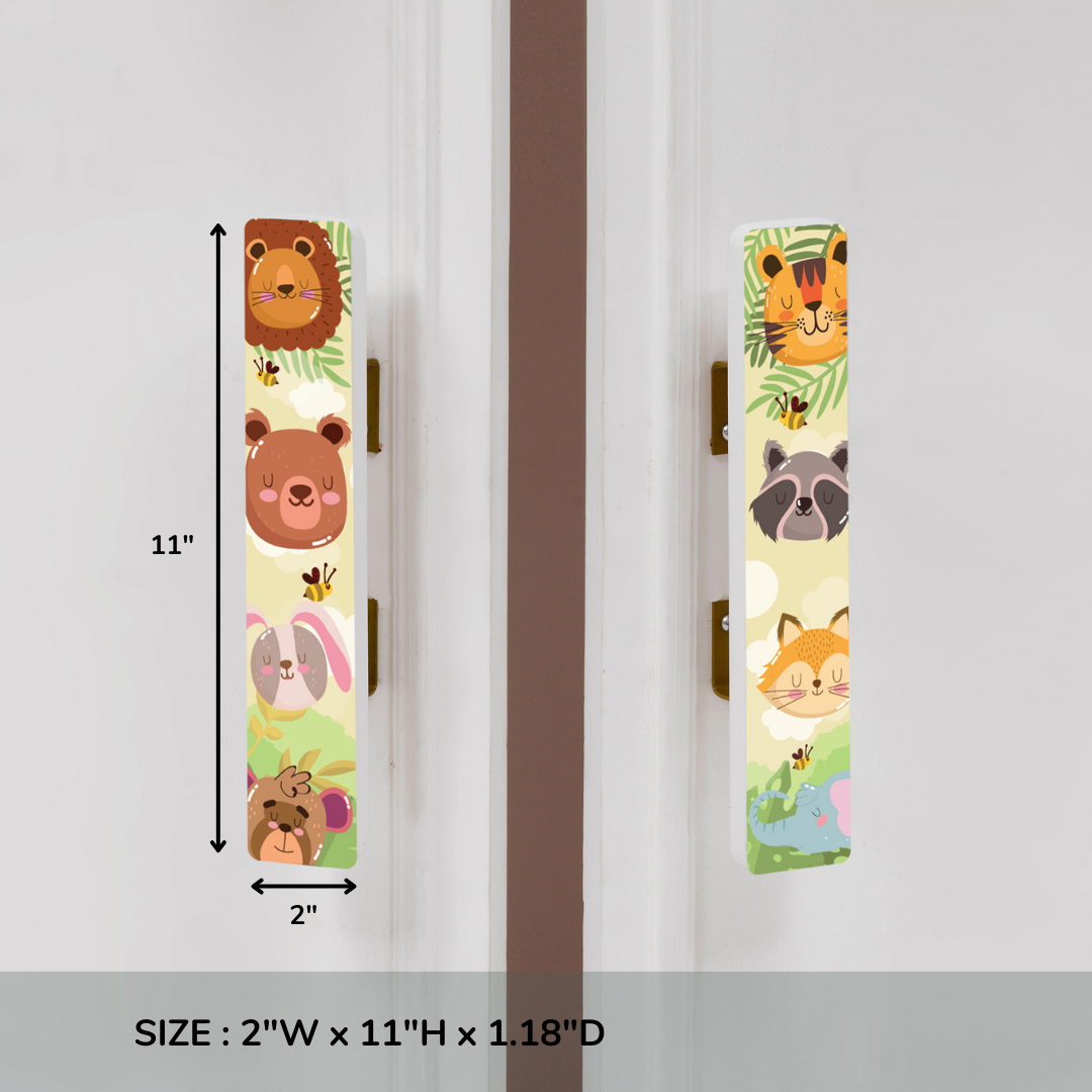 Jungle Wooden Cupboard Handle / Drawer – Handcrafted Kids Room Hardware | Pinch of Pretty