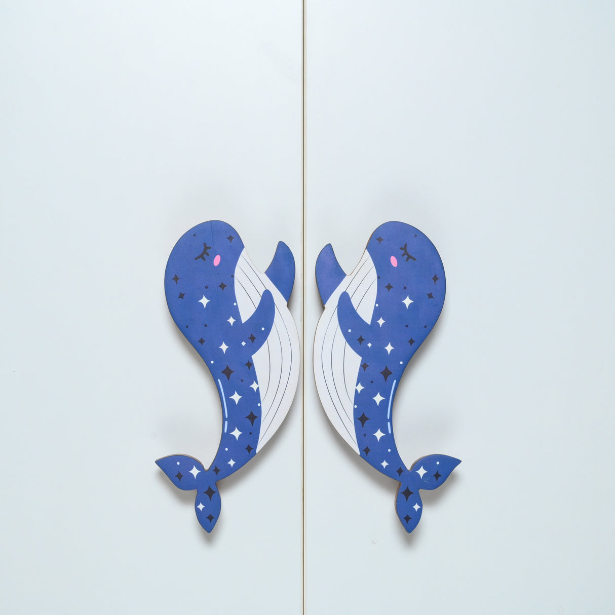 Dreamy Whale Wooden Cupboard Handle / Drawer– Handcrafted Kids Room Hardware | Pinch of Pretty