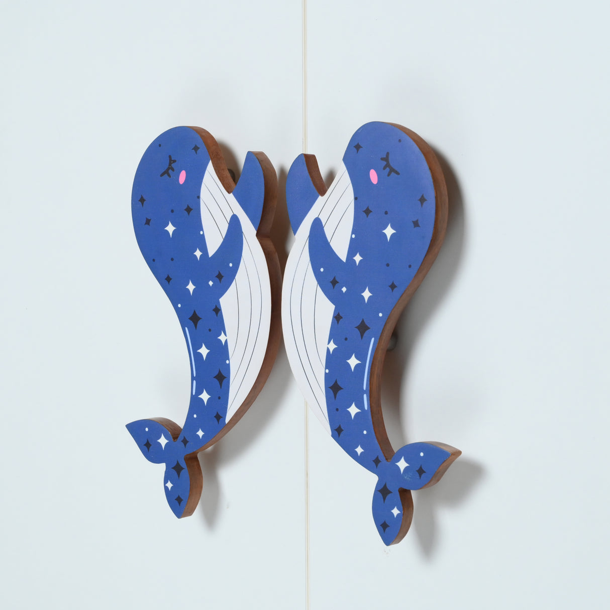 Dreamy Whale Wooden Cupboard Handle / Drawer– Handcrafted Kids Room Hardware | Pinch of Pretty