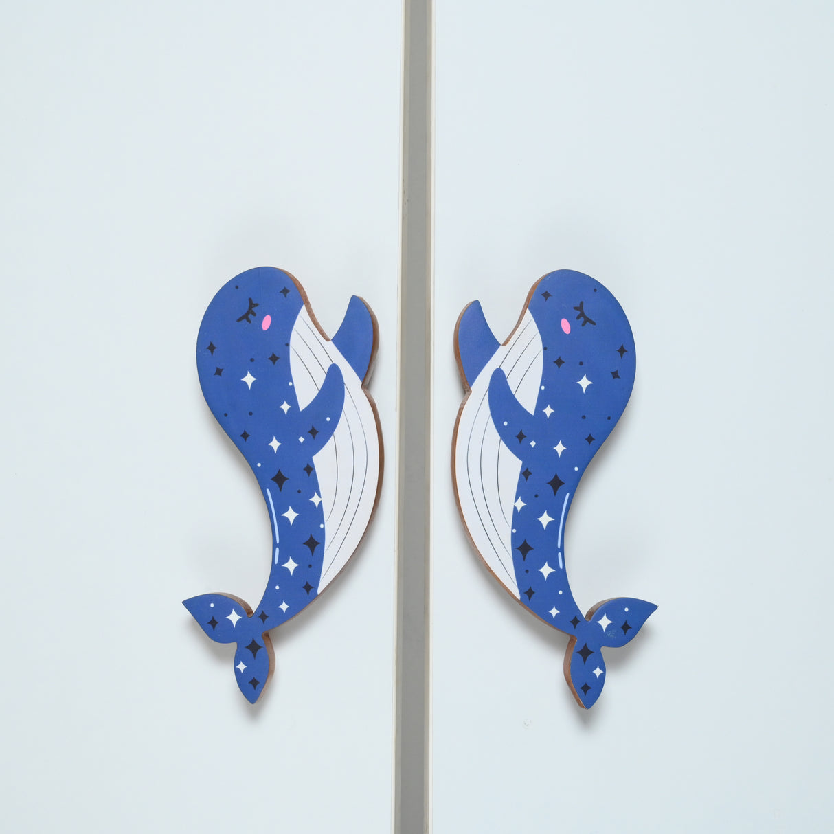 Dreamy Whale Wooden Cupboard Handle / Drawer– Handcrafted Kids Room Hardware | Pinch of Pretty