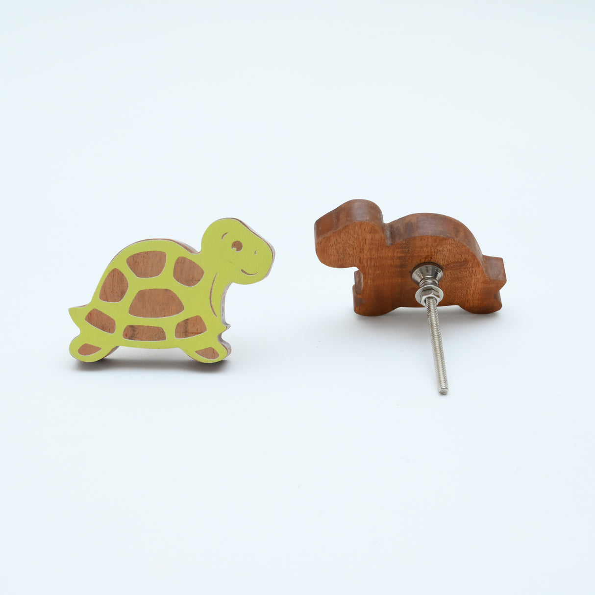 Turtle-Shaped Wooden Knob / Drawer Knob– Handcrafted Kids Room Hardware | Pinch of Pretty
