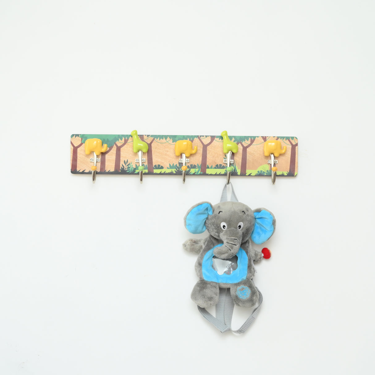 Giraffe and Elephant Wall Hook