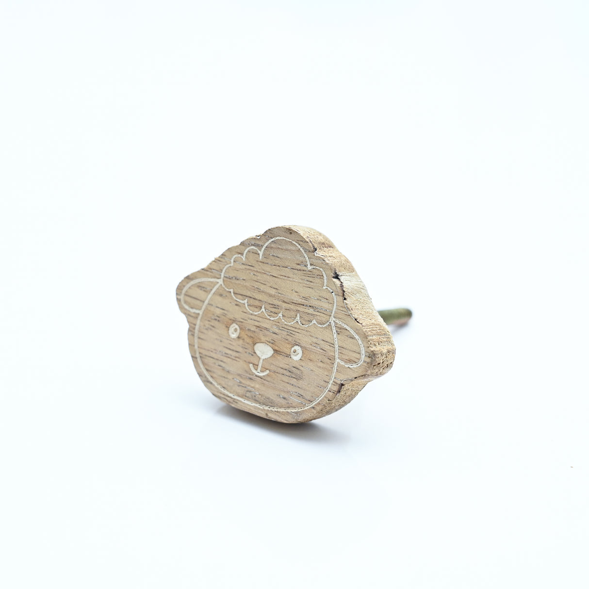 Sheep Mango-Shaped Wooden / Drawer Knob– Handcrafted Kids Room Hardware | Pinch of Pretty