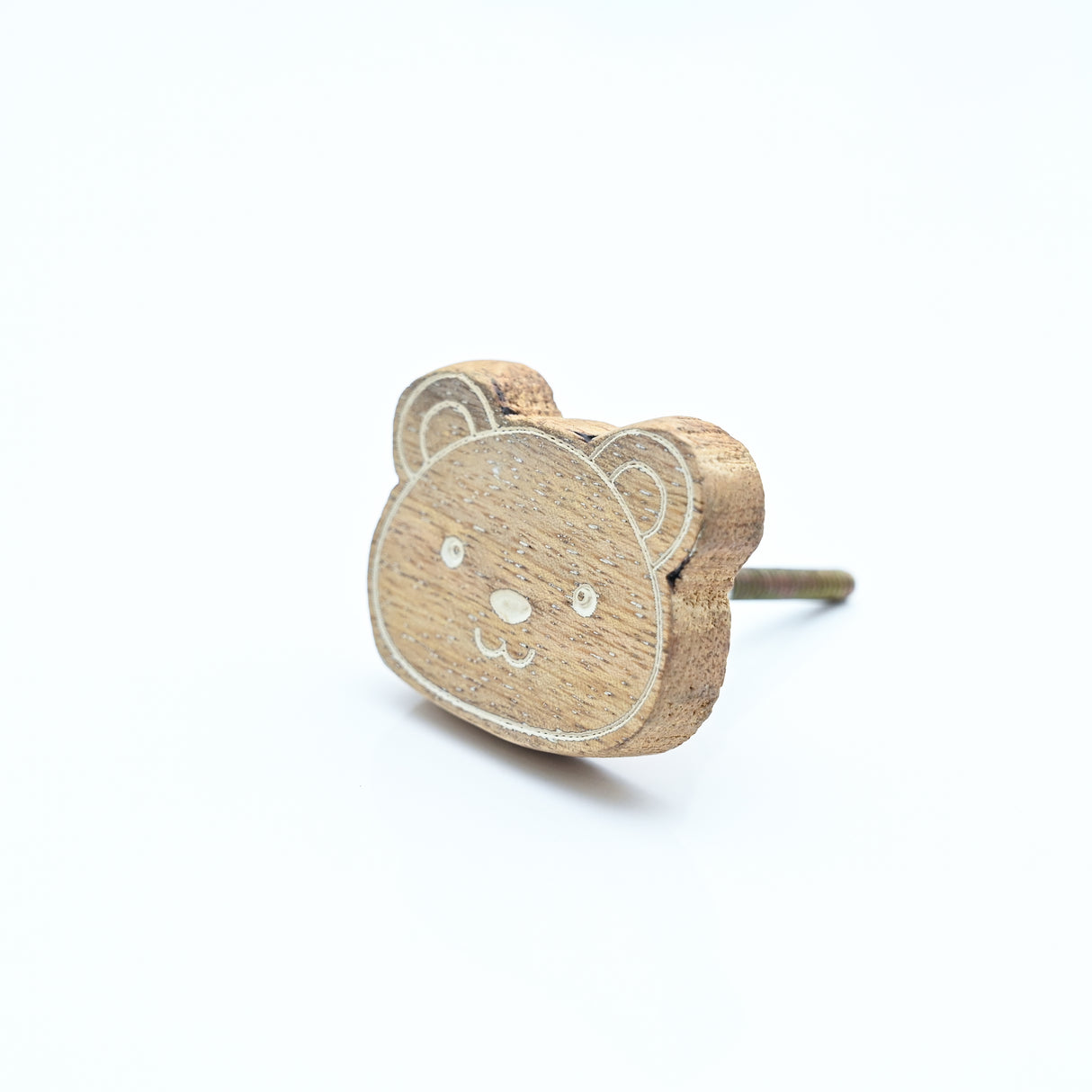 Bear Mango Wooden / Drawer Knob– Handcrafted Kids Room Hardware | Pinch of Pretty