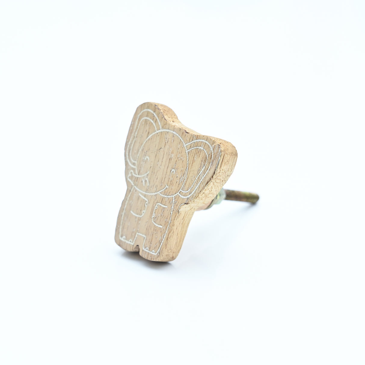 Elephant Mango Wooden / Drawer Knob– Handcrafted Kids Room Hardware | Pinch of Pretty