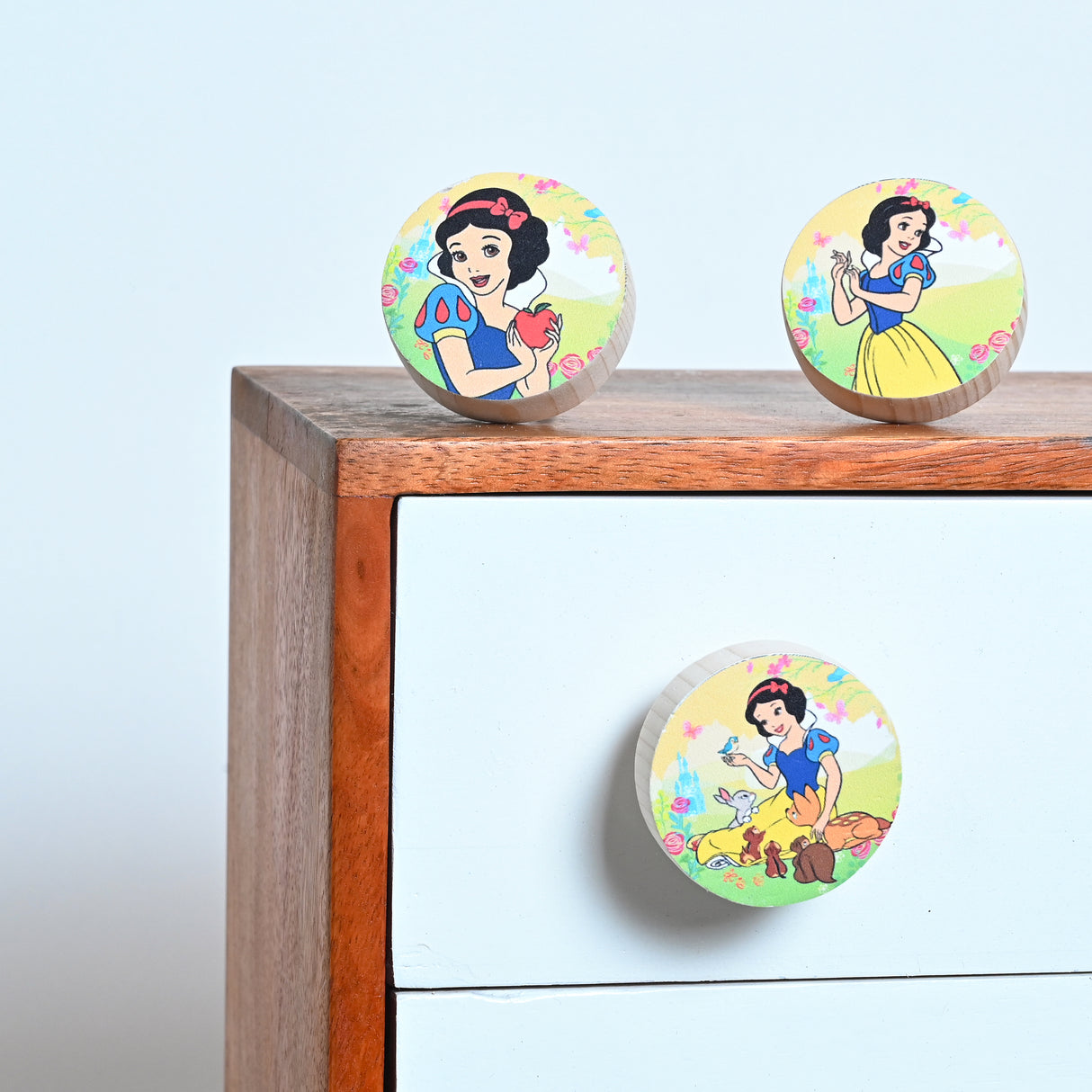 Snow White Themed Drawer Wooden / Drawer Knob– Handcrafted Kids Room Hardware | Pinch of Pretty