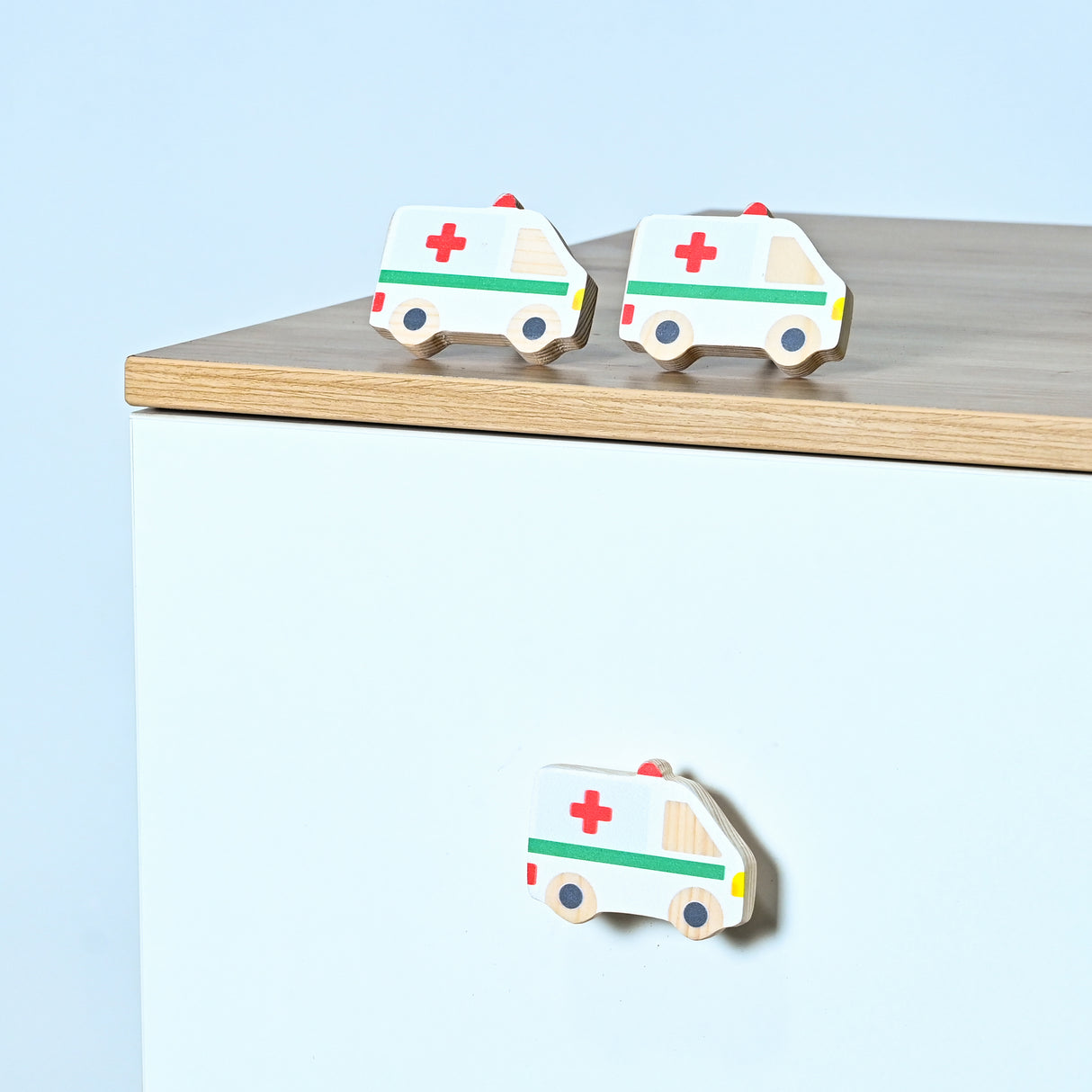 Ambulance Wooden / Drawer Knob– Handcrafted Kids Room Hardware | Pinch of Pretty