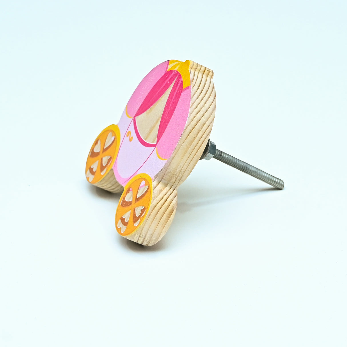 Princess Carriage Wooden/ Drawer Knob– Handcrafted Kids Room Hardware | Pinch of Pretty